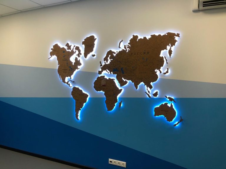 Карта мира изготовление